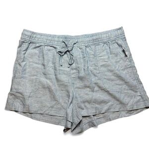 Gap Blue Linen Blend High Waisted Shorts Womens Size XXL NWT
